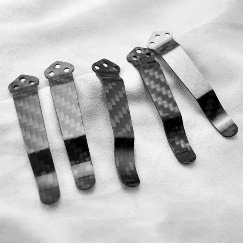 Grampo do Bolso da Faca do Material da Fibra de Carbono Tipos Cnc Spyderco C81 C223 C10 C11 Benchmade Griptillian 551 535 940 710 Centric