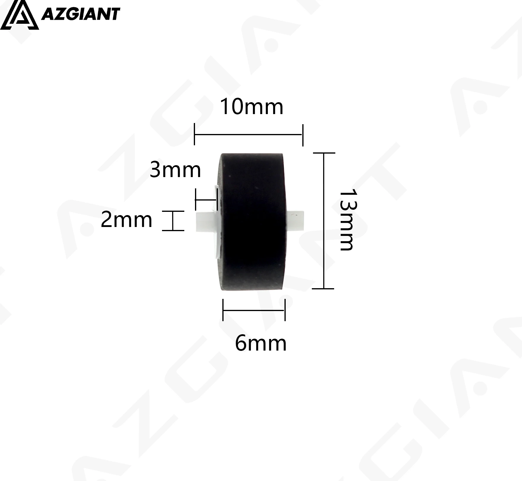 

1pc 13x6x2mm Card Seat Audio Belt Pulley Tape Recorder Belt Pulley Wheel with axis for SONY player for Panasonic sa-pm20 Stereo