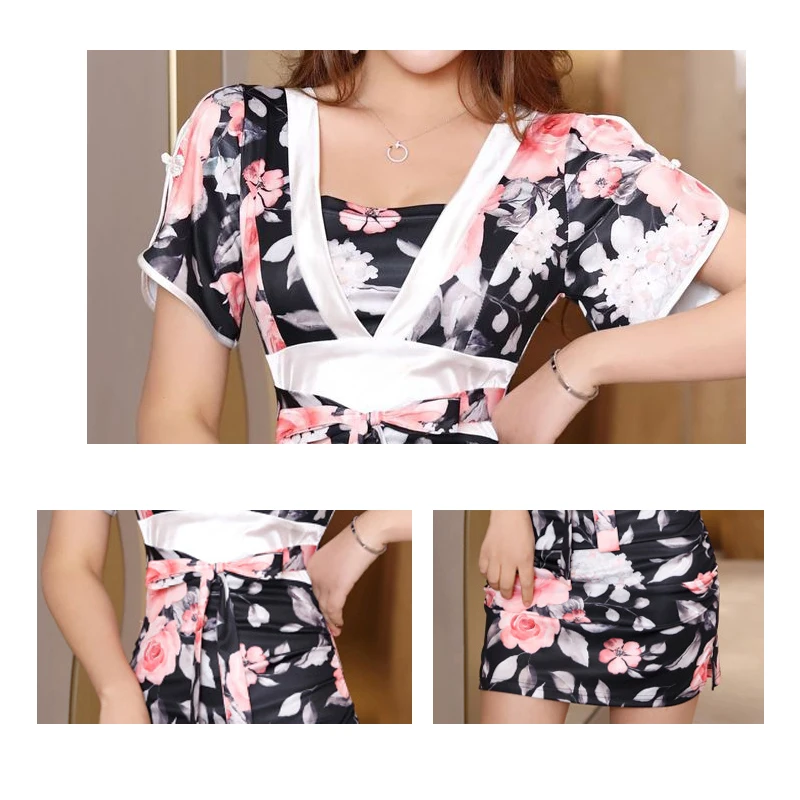 Japanese Style Women's Beauty Salon Clothing Daily Spa Uniform Hotel Work Clothes Sauna Beautician Short Skirt