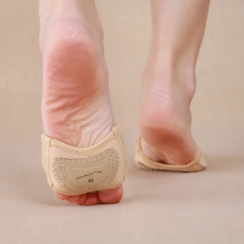 Zapatos de danza del vientre con patas elásticas, tangas de pie de carne, dos HolesToe, zapatos de media lírica, S/M/L/XL, 2024