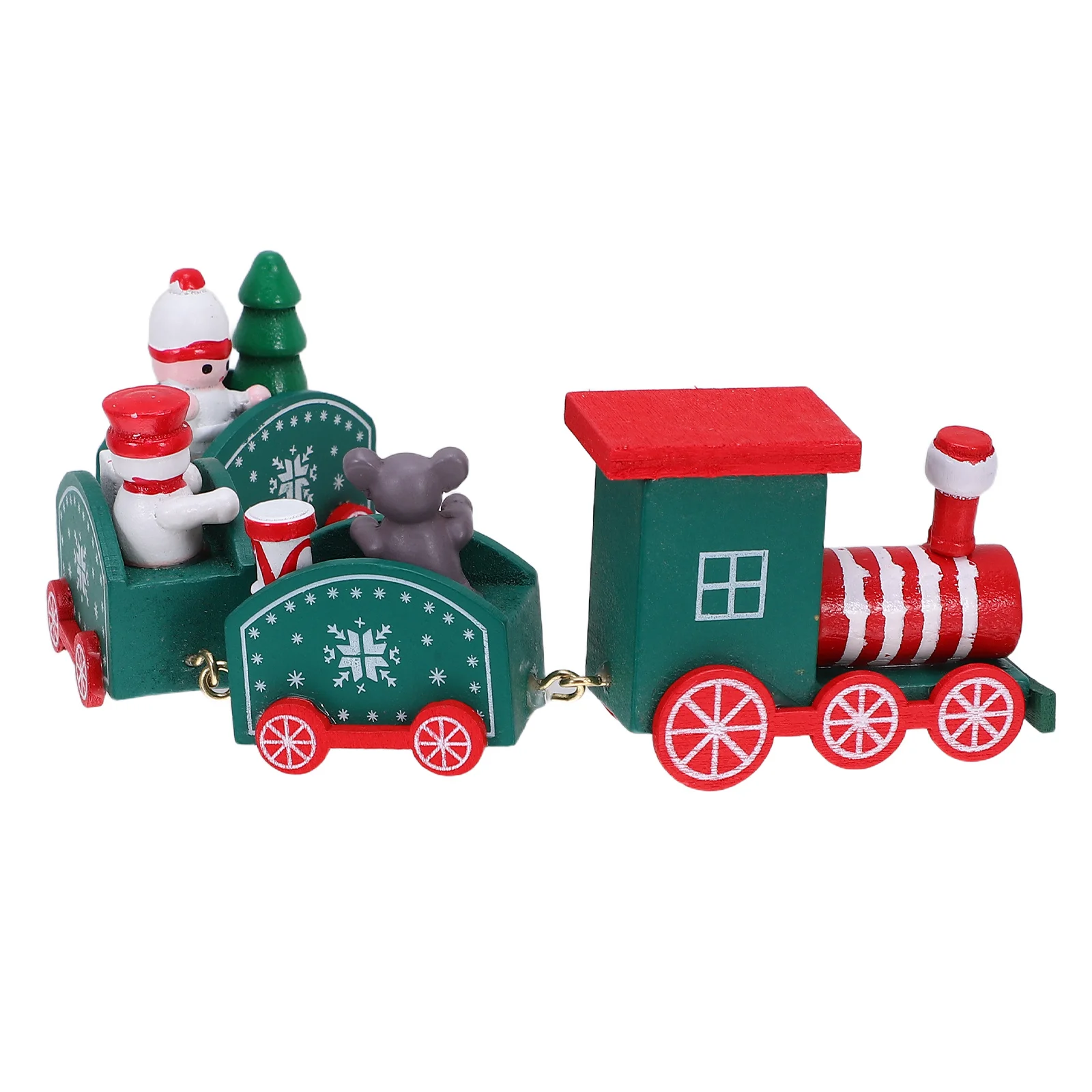 

1Pcs Excellent Workmanship Wooden Train Cake Ornament for Birthday Celebration and Home Decor Cake Decoration Wood Ornament