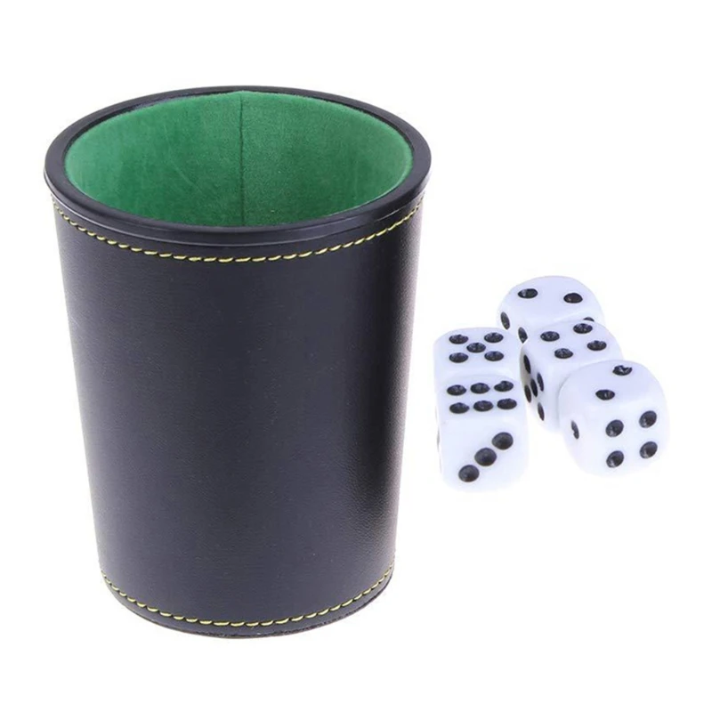 1 Piece Faux Leather Trumpet Flannel Cup Bar KTV Entertainment Cup Party Game Table Game Accessary