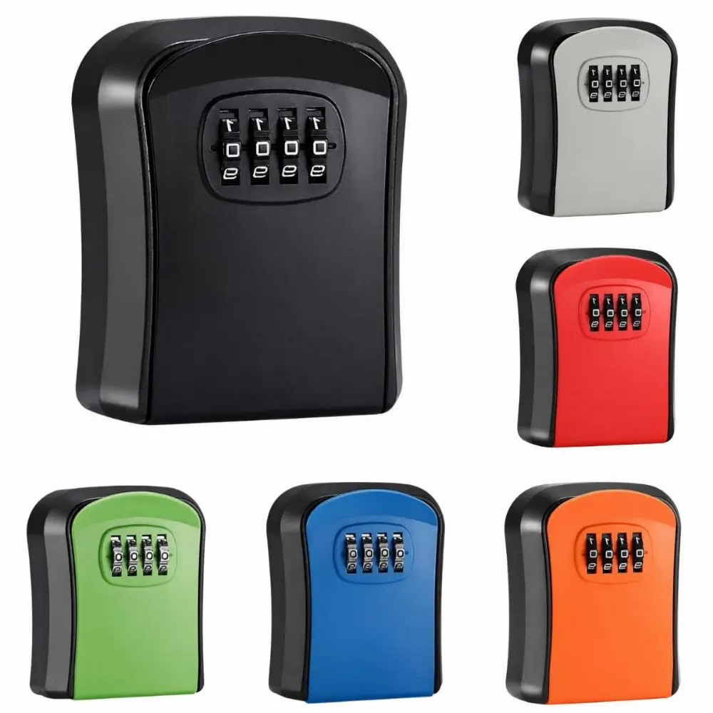 Wall Mounted Password Key Box 4 Digit Sturdy Key Safe Storage Anti-theft Waterproof Combination Lock Box Hotel