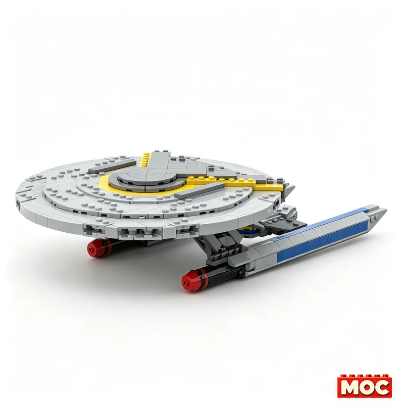 1107PCS Star Trek USS Cerritos California Class Starship MOC Model Custom Blocks DIY Educational Toy For Fans Collection Gifts