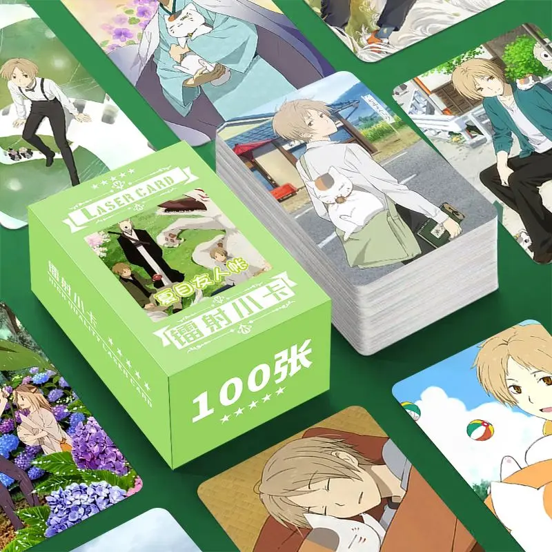 100 Pc/setNatsume's Book of Friends Manga Laser Lomo Card Album Comic Characters Photocard Fans Collection Cards