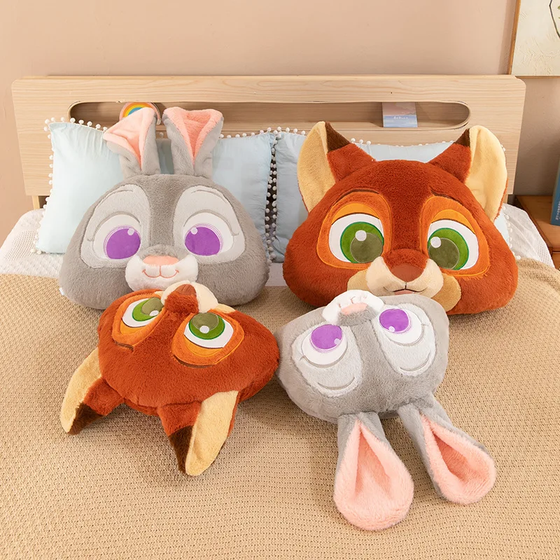 35 50 سنتيمتر الحيوان Zootopia وسادة بطانية مريحة لينة السرير وسادة الظهر نيك جودي الثعلب أرنب ليوبارد وسادة بطانية سيارة هدية #4