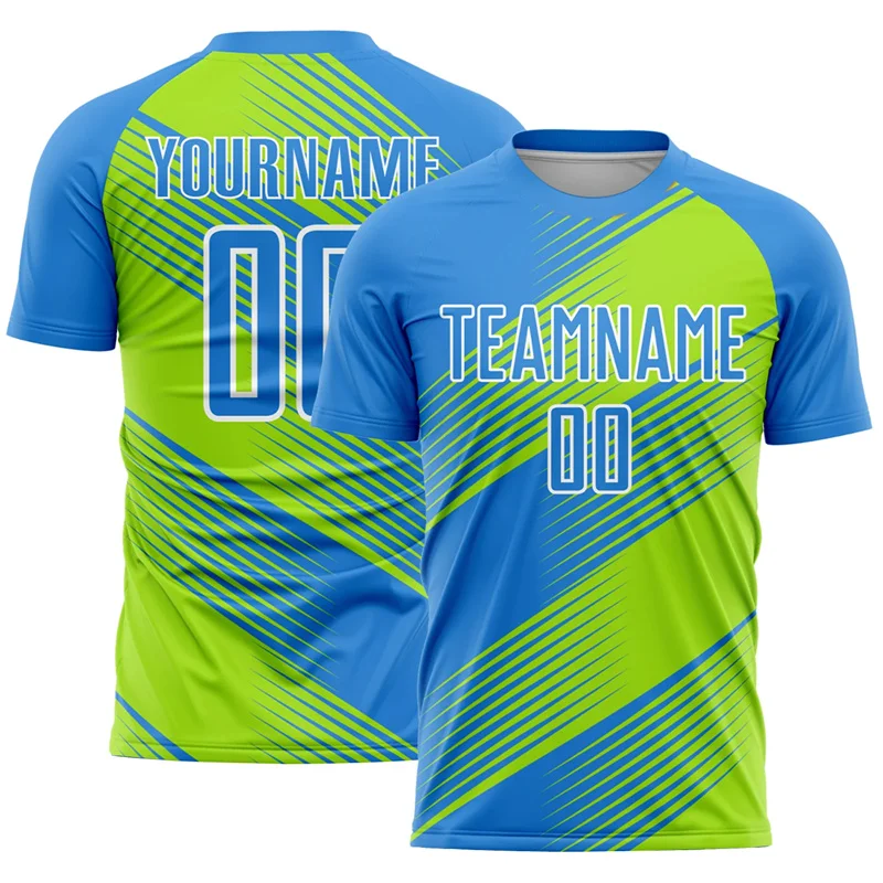 

Colorful Twill Line Football Men's T Shirt 3d Printed Custom Team Name Soccer Club Jersey Summer Sports Short Sleeve Tee Shirts