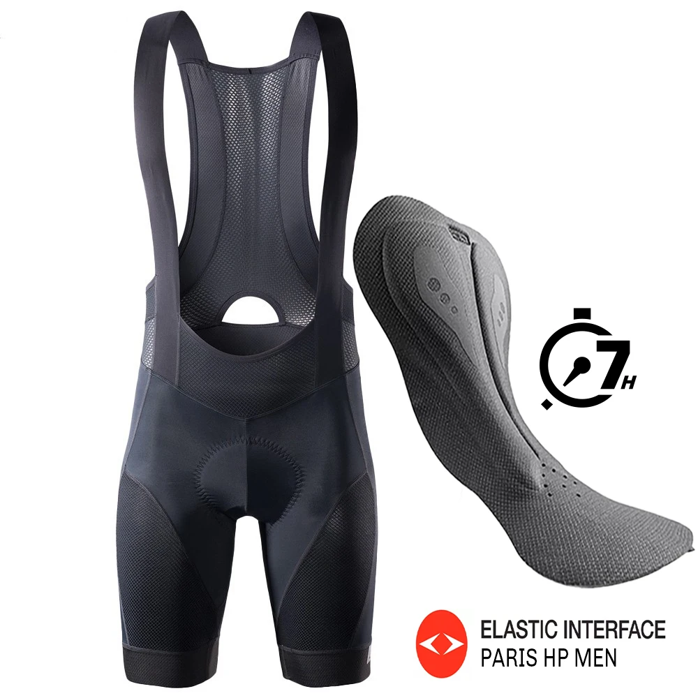 RION Fietsbroek Mannen Ciclismo Masculina Bib Shorts Elastische Interface Kussen Lange Afstand MTB Gewatteerde Shorts Panty Slim Fit