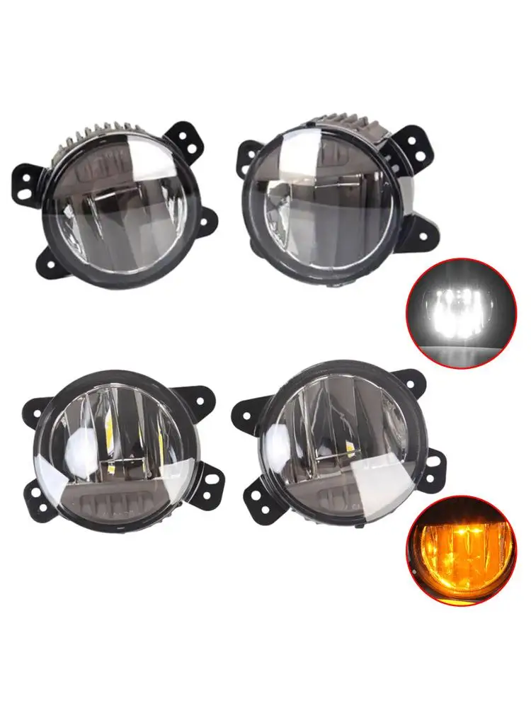 2 szt. Przednie światła przeciwmgielne LED do zderzaka samochodowego 82215163 do Jeep Wrangler JL 2018-2024 Jeep Gladiator JT 2020-2024 Akcesoria samochodowe — 2