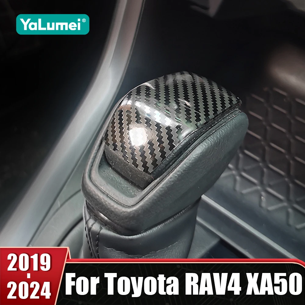 

Car Central Console Gear Shift Knob Gear Head Protective Cover Trims For Toyota RAV4 XA50 2019 2020 2021 2022 2023 2024 Hybrid