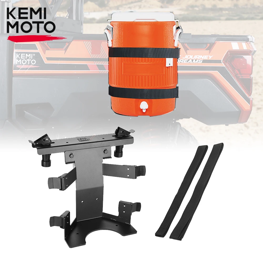 KEMIMOTO UTV Steel 5 Gallon Water Cooler Holder Compatible with Polaris General XP 1000 Ranger 570 800 Trucks Screw-Mounting