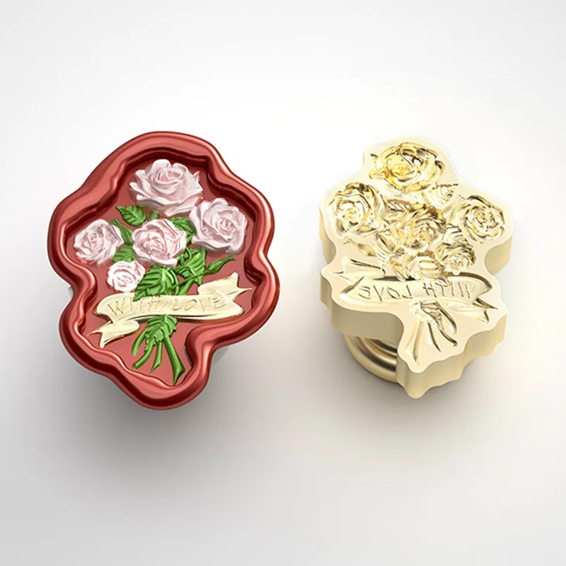 3D reliëf vintage bloemen afdichtingsstempel vlinder lakzegel stempel voor kaarten enveloppen huwelijksuitnodigingen geschenkverpakking