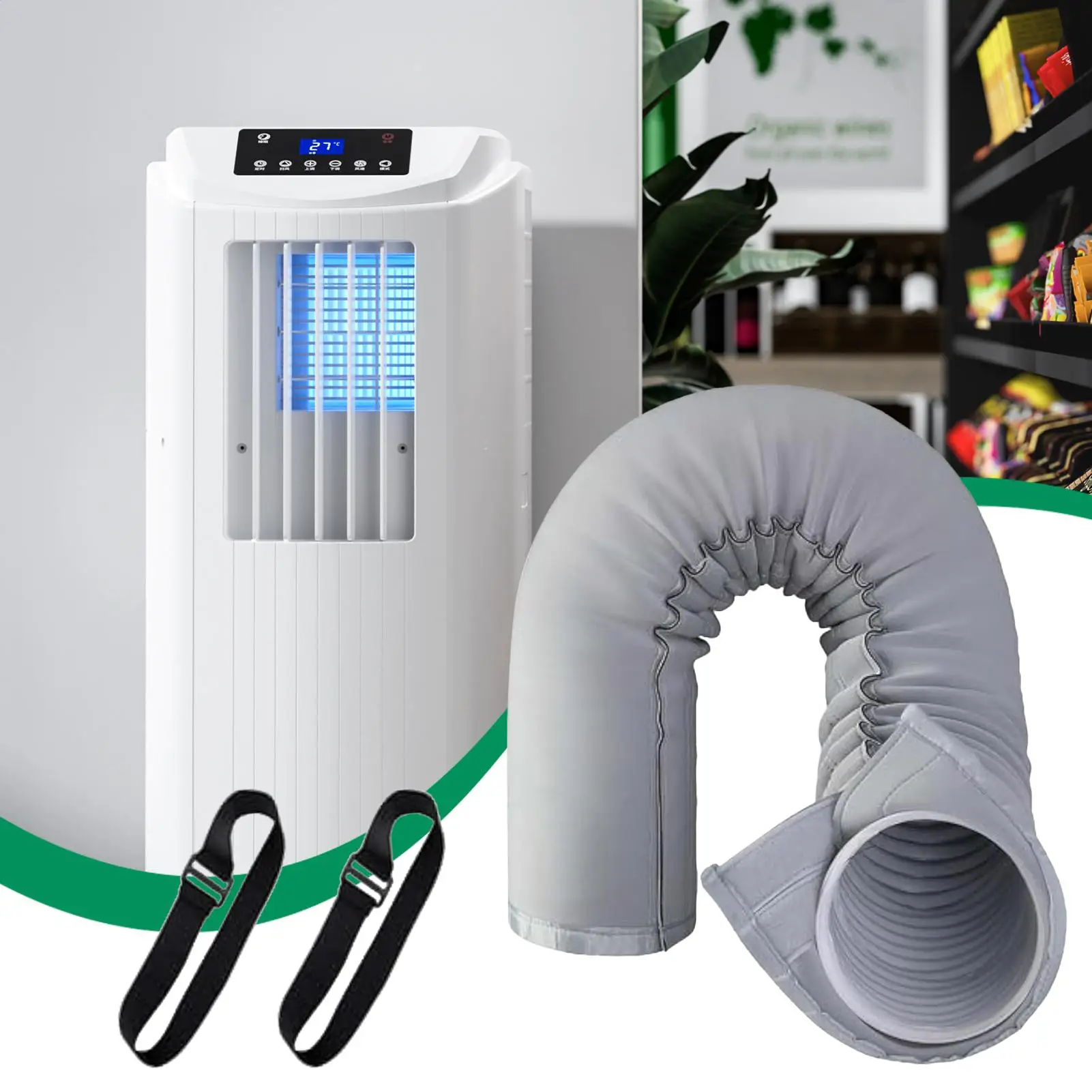 

Universal Air Conditioner Hose Cover Exhaust Pipe Protection Cover Waterproof Dustproof Heat Insulation Wrap Portable home tool