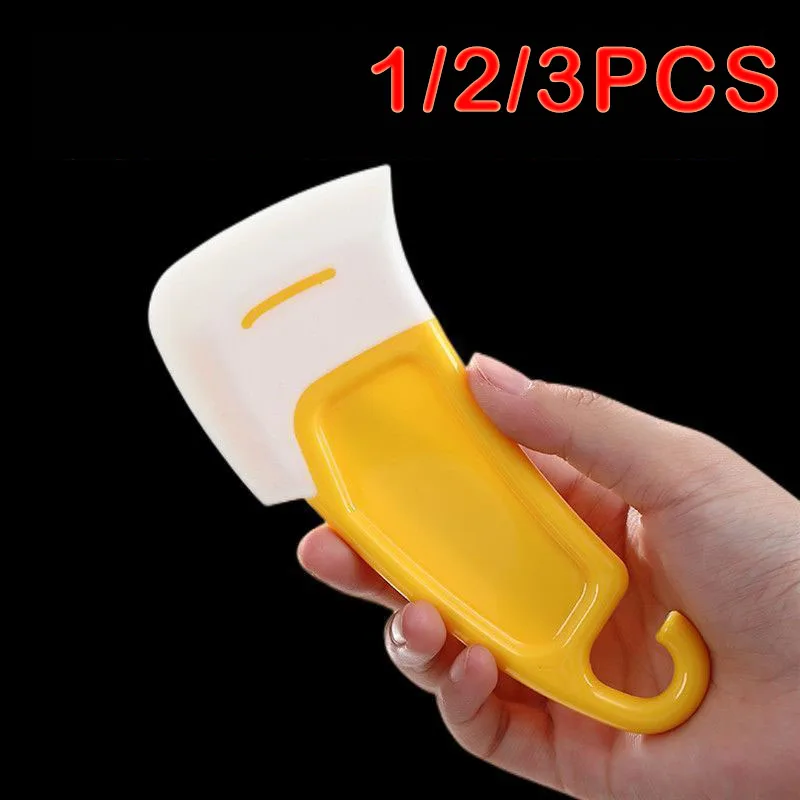 1/2/3Pcs Kitchen Scraper Oil Stain Cleaning Silicone Spatula Cake Baking Pastry Gadgets Dirty Pan Pot Dishes Cleaner Tools