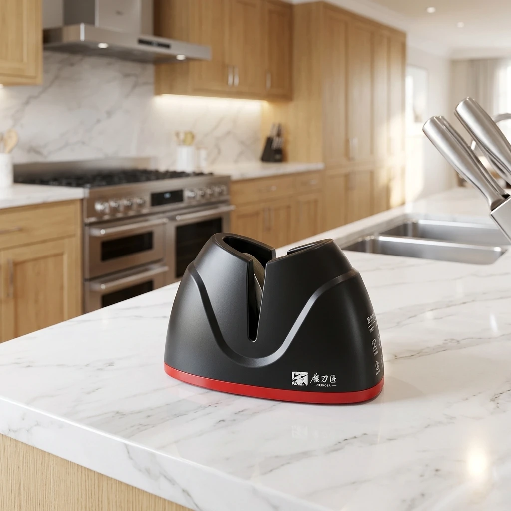 TADEA TG 2001 V Shape Tungsten 2 Stages Handheld Manual Professional Diamond Knives Kitchen Knife Sharpener System for Knives