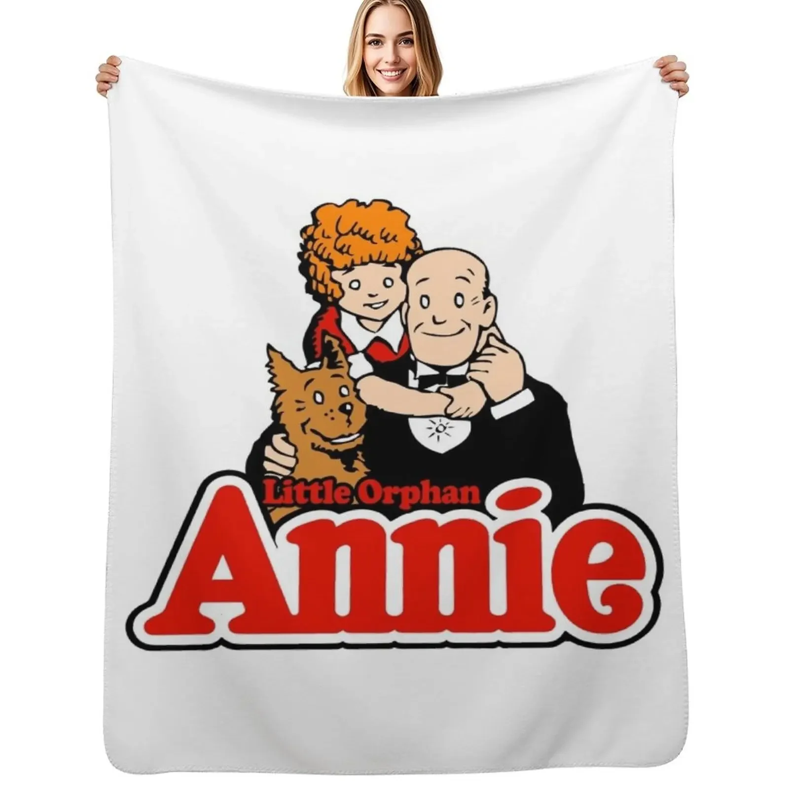 

Little Orphan Annie Throw Blanket Tourist Plaid on the sofa Shaggy Blanket