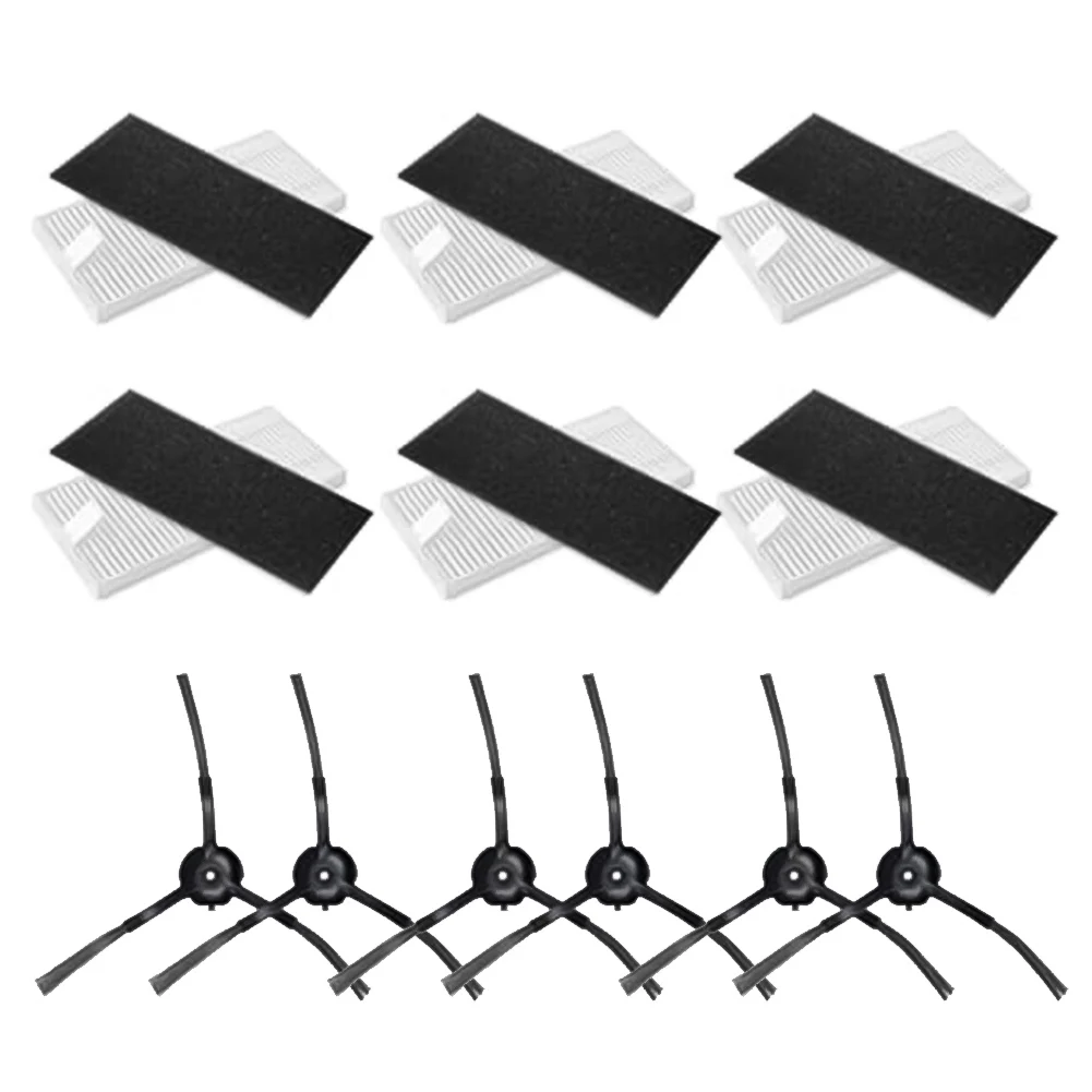 1 مجموعة الجانب فرش ومرشحات التقاط وفخ الجسيمات الصغيرة ل كلينوفا W11 جهاز آلي لتنظيف الأتربة أداة التنظيف المنزلية