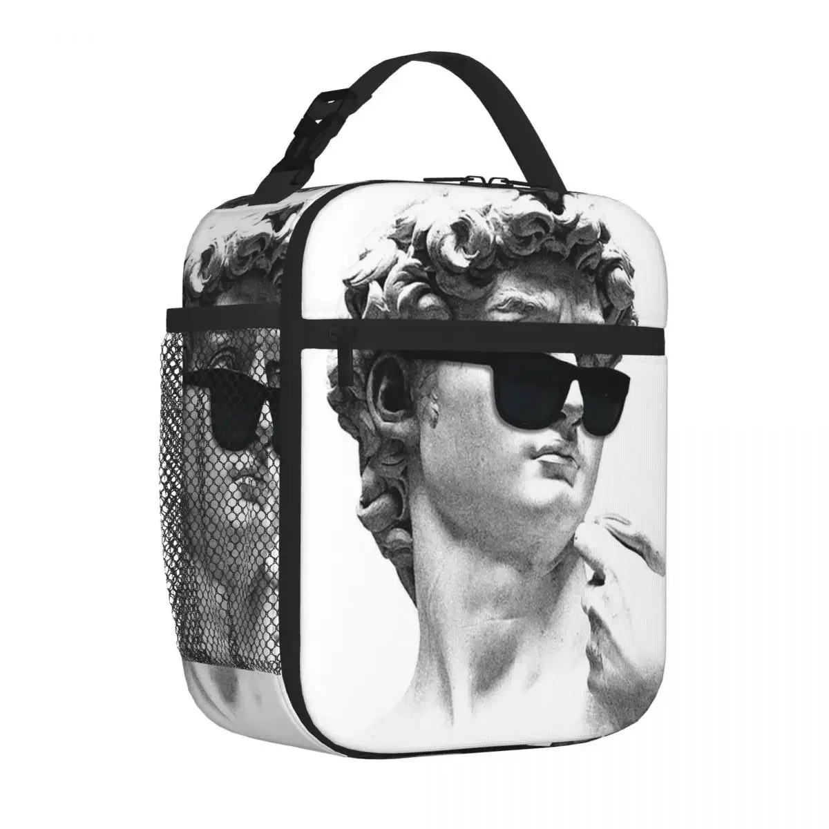 David Michelangelo Sculpture Lunch Bag Insulated Lunch Tote Portable Thermal Bag Resuable Picnic Bags for Woman Work Kids School