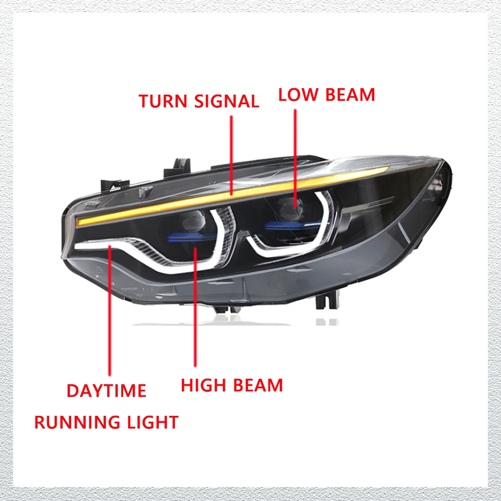 New Styling LED HeadLights for BMW 4 series F32 13-20 full led DRL Car head lamp Assembly Signal Auto Accessories Modified Lamp