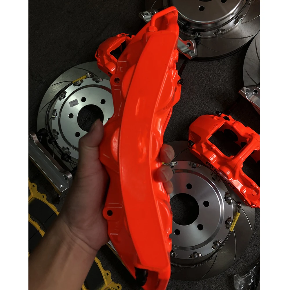 High Quality Big Brake Caliper Kit 6pot big brake kit slotted pattern disc rotor for TOYOTA REIZ X120/X130 18 19 20 inch