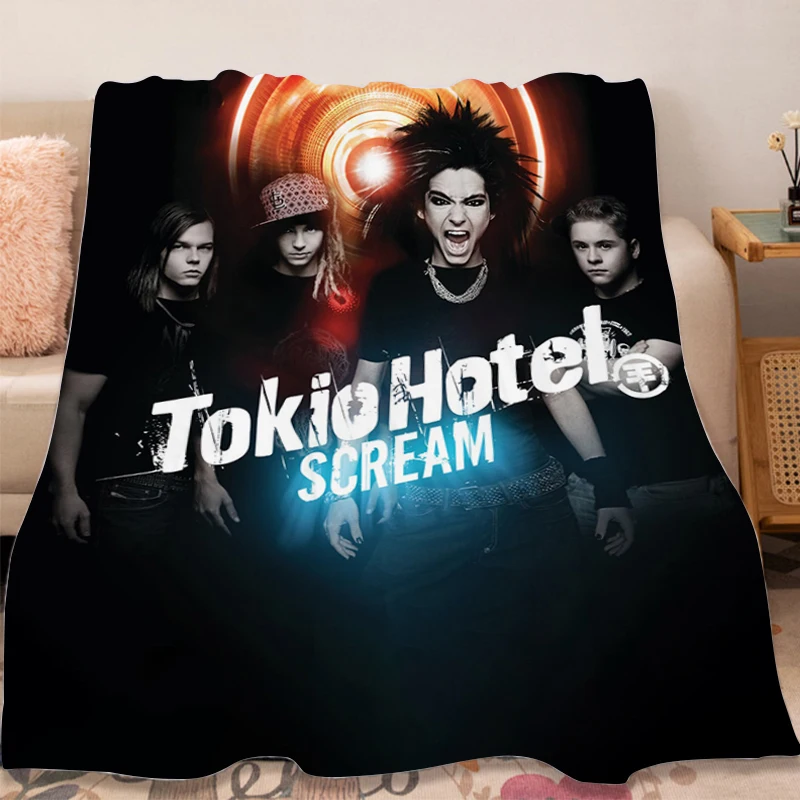 

Winter King Size Blanket A-Tokio Hotels Microfiber Bedding Fluffy Soft Blankets Warm Bed Fleece Camping Custom Anime Blankets