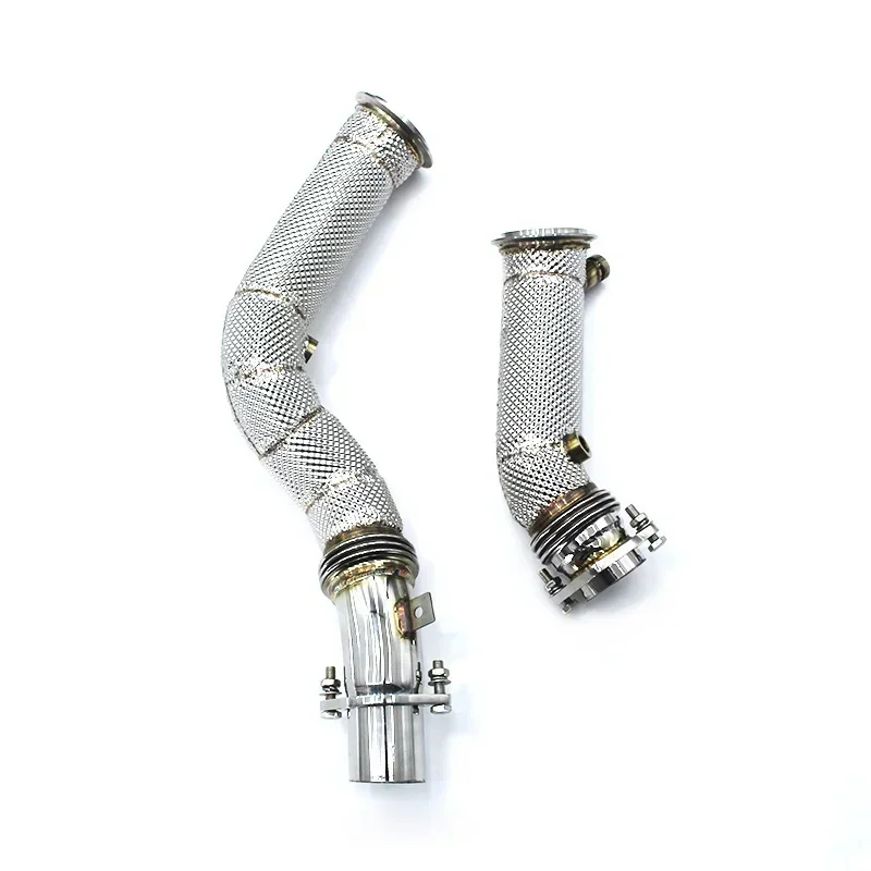 Section High flow Pipes branch downpipe Exhaust Pipe with For M2C M2 F87 3.0T