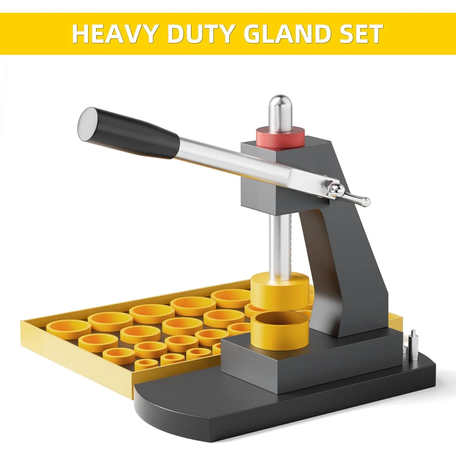 Watch Stamping Tool Set 6173 Heavy Duty Cover Press Set with 29 Dies Back Cover Press Tool Watch Press Watch Repair Tools