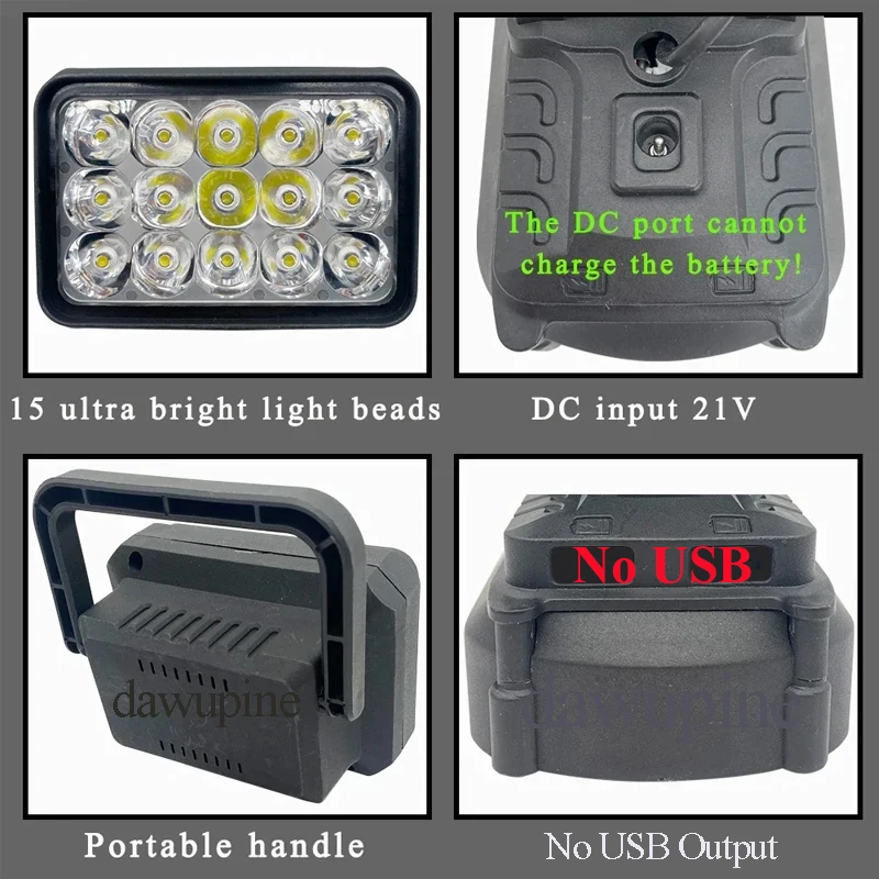 For Makita 18V Li-ion Battery  - đánh giá và giá Outdoor Camping Adventure Lamp