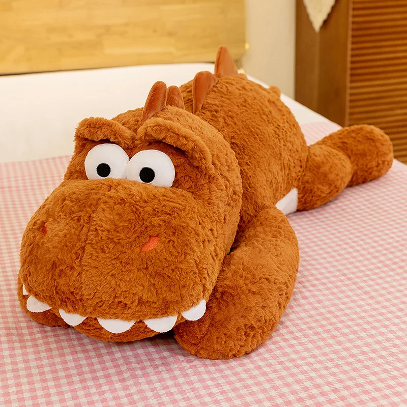 かわいいぬいぐるみ恐竜のぬいぐるみ、子供の誕生日クリスマスギフト用の抱きしめられるおもちゃ、大きなかわいい恐竜の枕、完璧な子供の遊び相手
