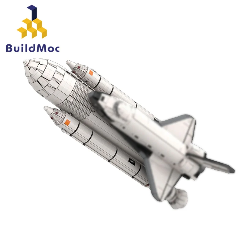 

BuildMOC Space Shuttle Rocket Columbias STS-1 External Fuel Tank Transporter Building Block Compatible 10283 Aircraft 5707pcs