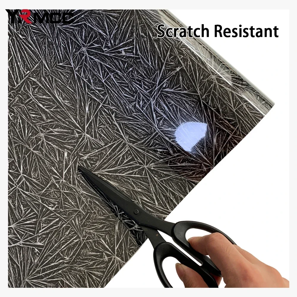 Car Vinyl Wrap Film Black Waterproof Auto Body Decoration Air-release Technology Console Computer Laptop Skin Car Accessories