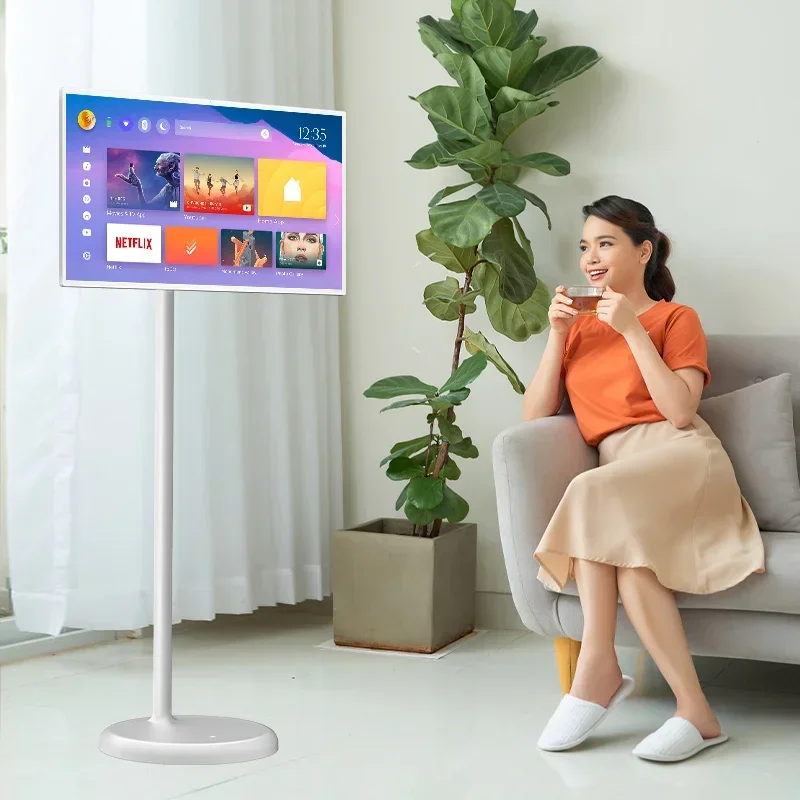 

Цена по прейскуранту завода-изготовителя 32-дюймовый сенсорный экран Android 12, портативный встроенный аккумулятор, WIFI, ЖК-дисплей, подвижный беспроводной монитор Smart TV, портативный телевизор