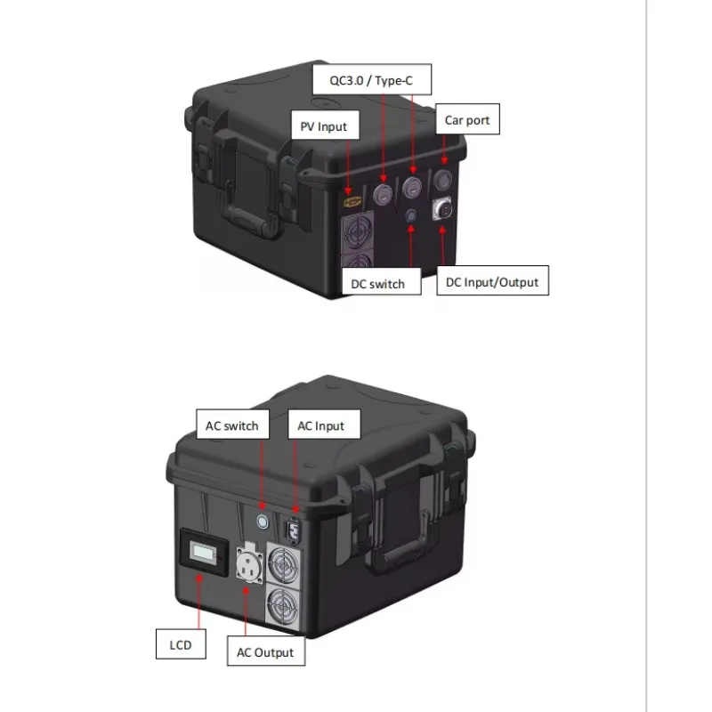 Smart APP Portable Electric Generator 600W 24V 20AH Ac Dc Qc3.0 Led Backup Lithium Battery Emergency Power Supply For Home