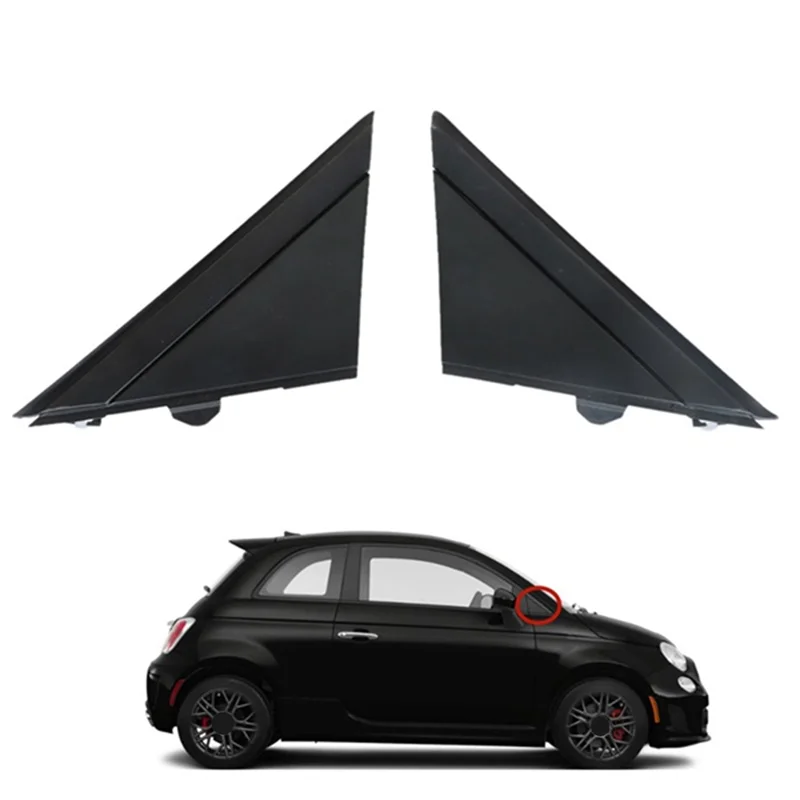 Left Rear View Mirror Triangle Mirror Decorative Plate 1SH17KX7AA for Fiat 500 2012-2019 Car Accessories