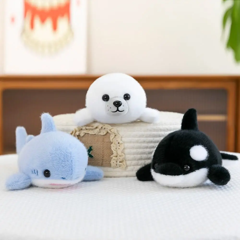 

PP Cotton Sea Animals Plush Toy Soft Fluffy Simulation Stuffered Whale Doll Portable Collection Marine Animal Stuffed Doll
