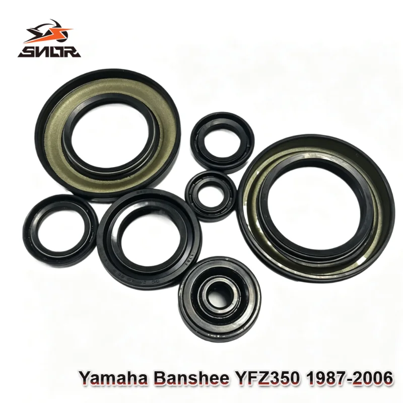SNOR Engine Oil Seal Set Rubber Sealing Kit For Yamaha Banshee YFZ350 1987-2006 Quad ATV Crankshaft Gear Shaft Replacement Parts