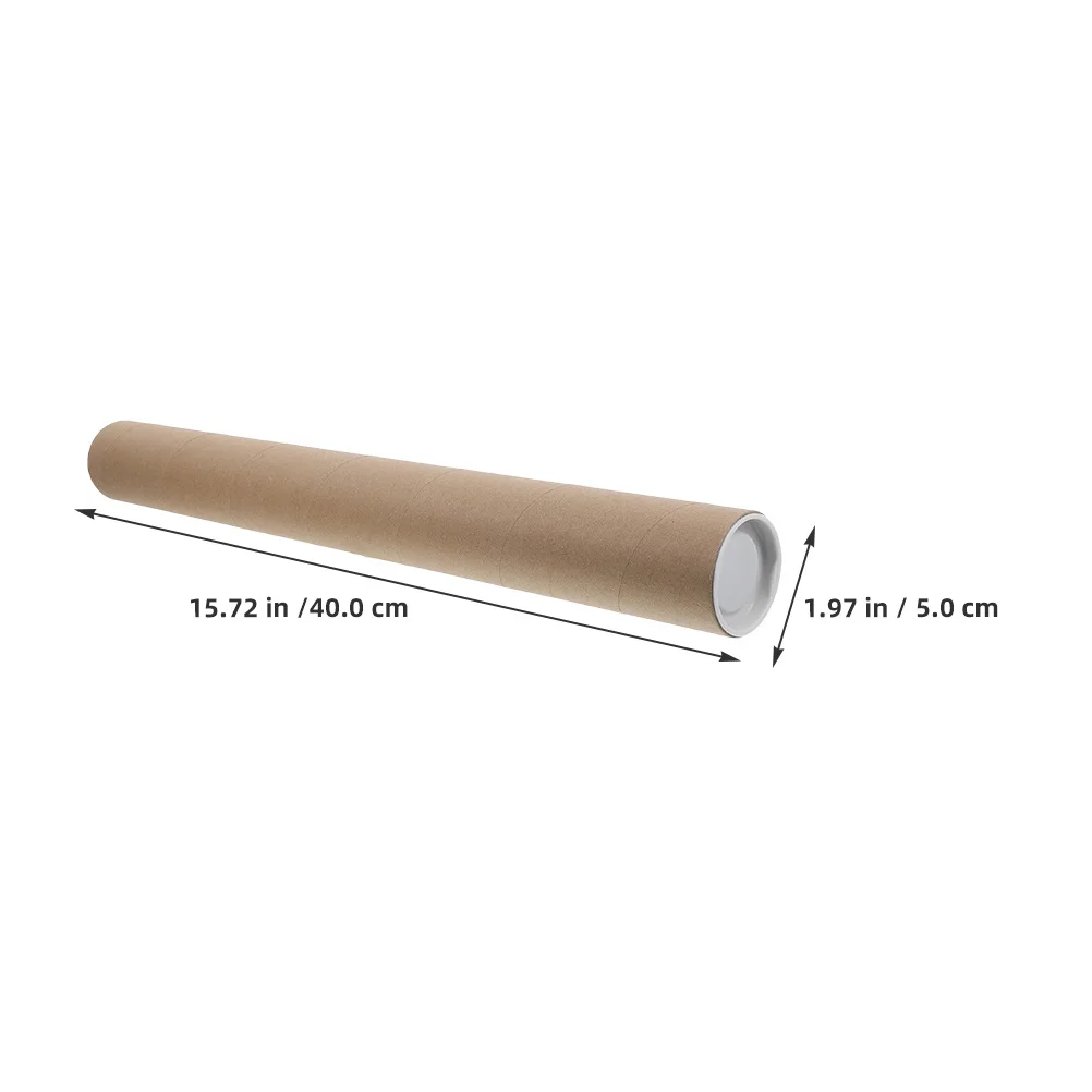 10Pcs Cardboard Cylinder Kraft Mailing Tubes Round Art Poster Container Tubes for Shipping Storage Posters Prints