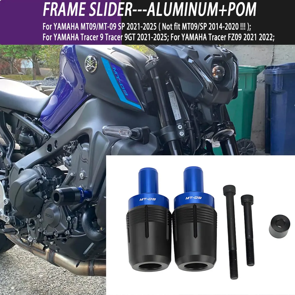 

Motorcycle Falling Protection Parts Engine Frame Slider Crash Protector For YAMAHA MT09/MT-09 SP Tracer 9 Tracer 9GT 2021-2025