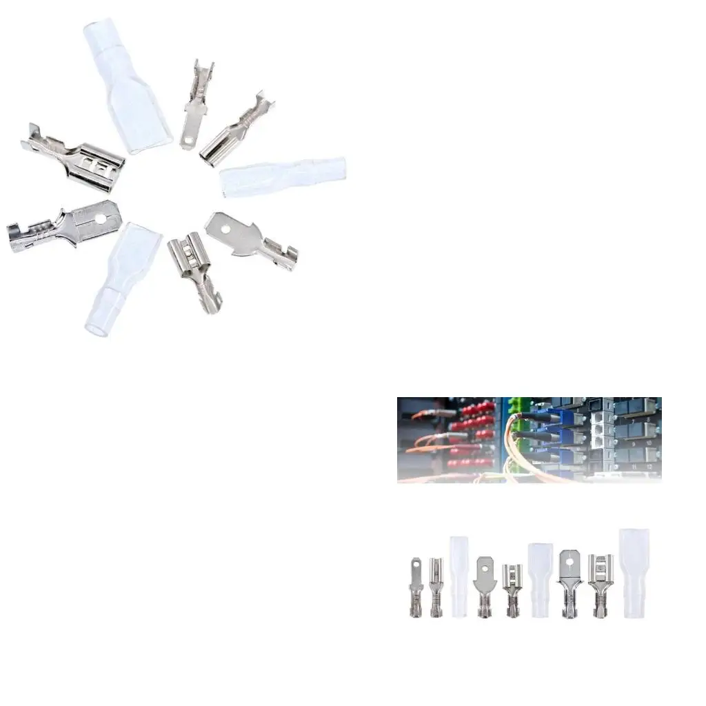 360pcs Cable Lugs Set 2.8/4.8/6.3mm Flat Connector Male Female Cable Connector high quality