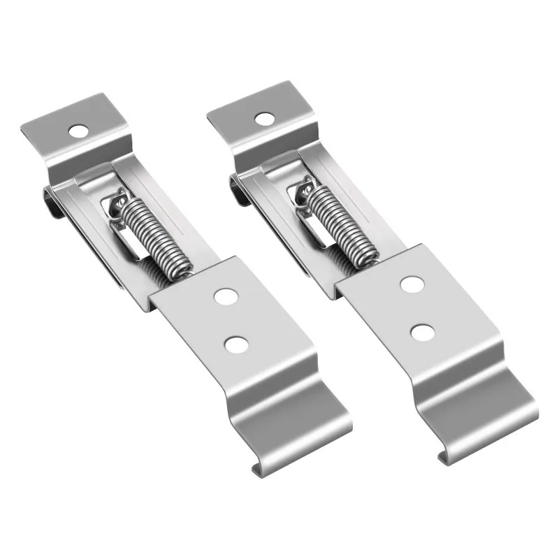 Car License Plate Spring Loaded Stainless Steel Bracket Trailer License Plate Clip European Style Australian Style Rectangular