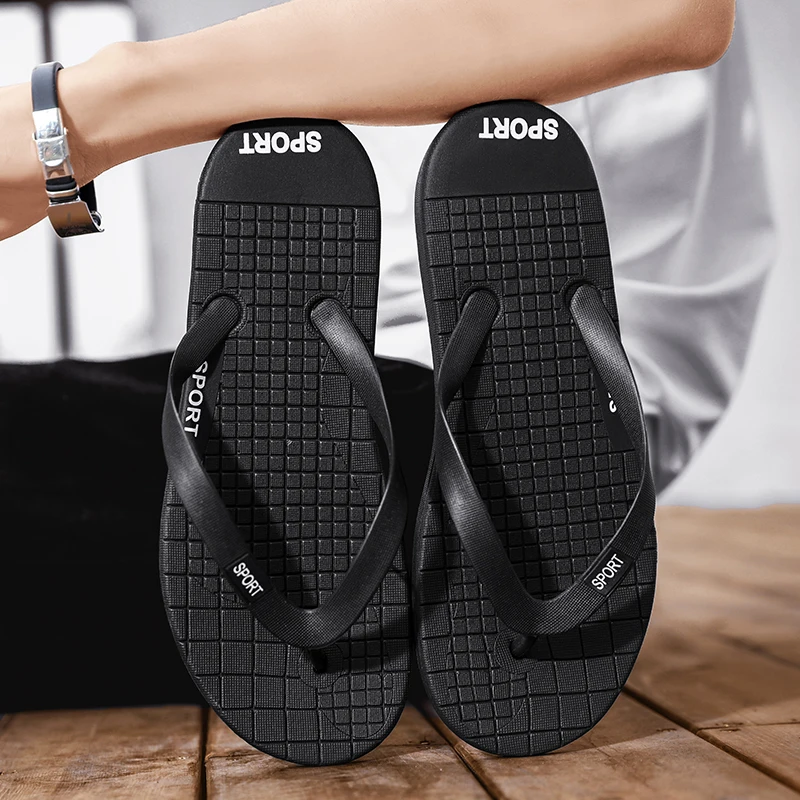 

Massage Men's Flip Flops 2022 Summer Antiskid Outdoor Sandal Clip Casual Beach House Rubber Soft Male Slippers Chaussure Homme