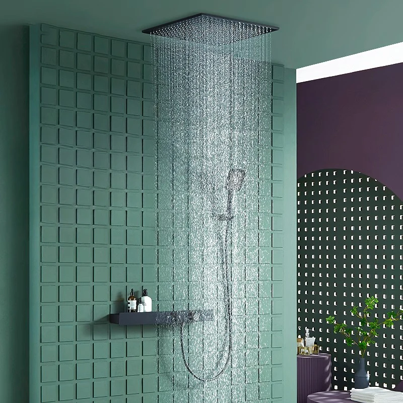 

Concealed shelf shower, constant temperature hot melt concealed hidden into the wall type embedded showe