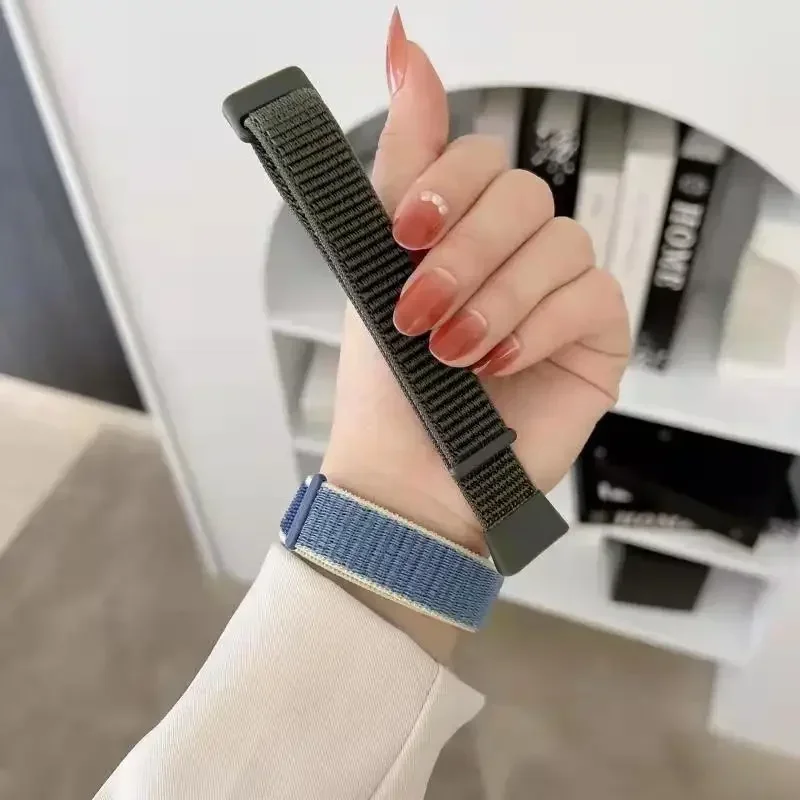 Verstellbares Nylon-Armband für Fitbit Charge 6 5, bequemes Sport-Loop-Armband, Ersatzarmband für Fitbit Charge 5 – Detail 6