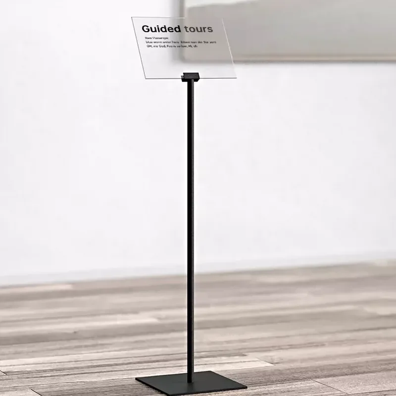 JMZ Acrylic Metal Paint Display Stand Sign Holder Retail Store Advertising Guide Card Stand Creative Shop Signage Indicator