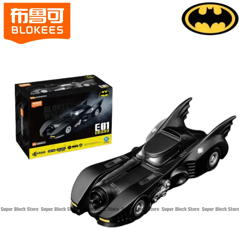 BLOKEES Echte Batman bouwsteenauto E01 Gotham Disease Shadow, monteerbaar en beweegbaar speelgoedcollectie ornament cadeau - afbeelding 1