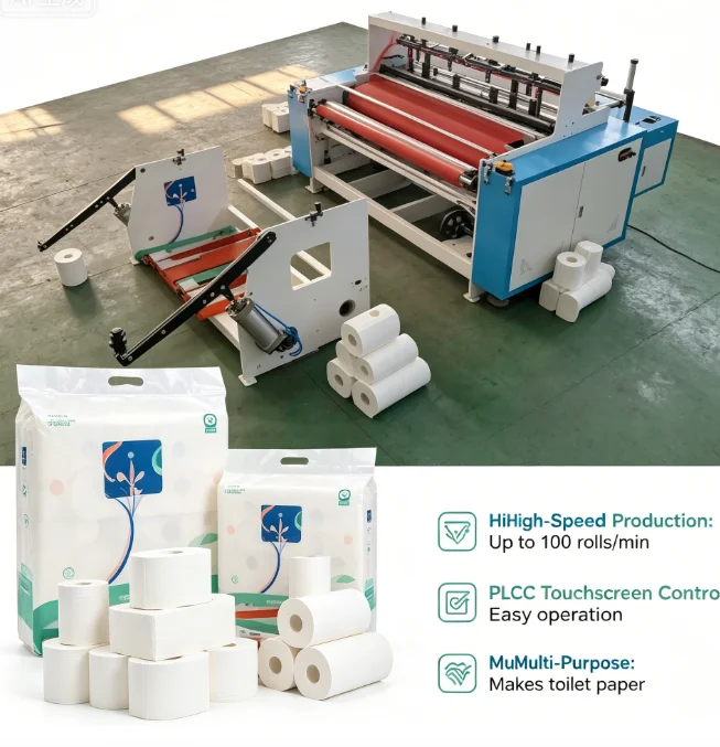 Customized Professional Paper Product Making Machinery Toilet Paper Roll Packing Machine Toilet Paper Machine
