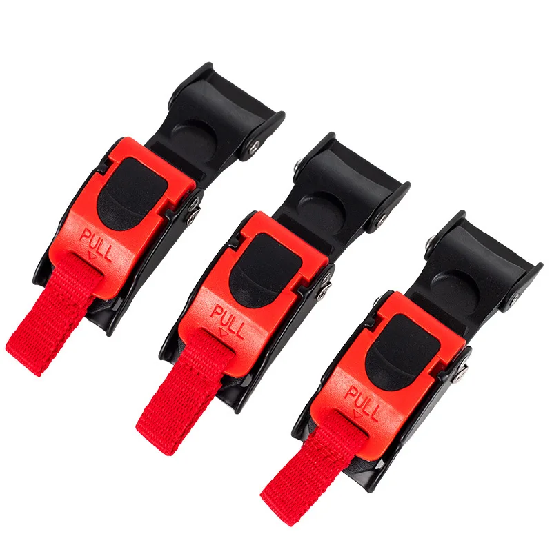 Picture 4: 6Pcs Motorcycle Helmet  Buckle Speed Clip Chin Strap Quick Release Pull Buckle Red Motorcycle Helmet Lock Socket Buckle
