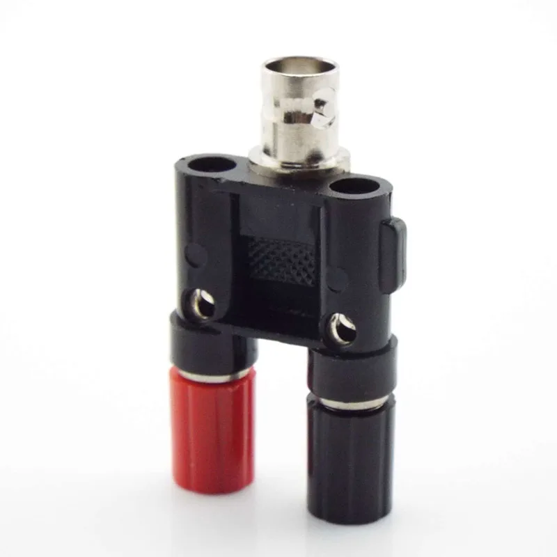BNC Male to Dual 4mm Banana BNC Female Jack Coaxial Connector RF Adapter for Household appliances electronic equipment aviation