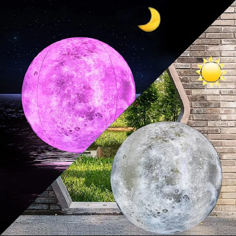 PVC40cm lua cheia led16 cor bola de luz de controle remoto piscina ao ar livre layout inflável bola flutuante bola de praia