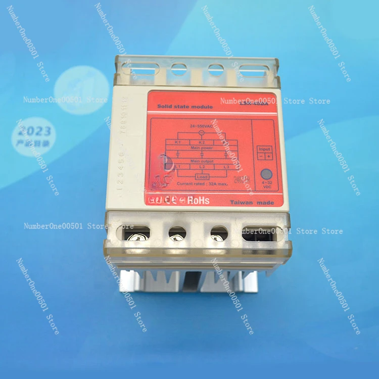 

LSR-40DA Three Phase Enhanced Heat Dissipation Solid State Relay Industrial Control Switch Accessory